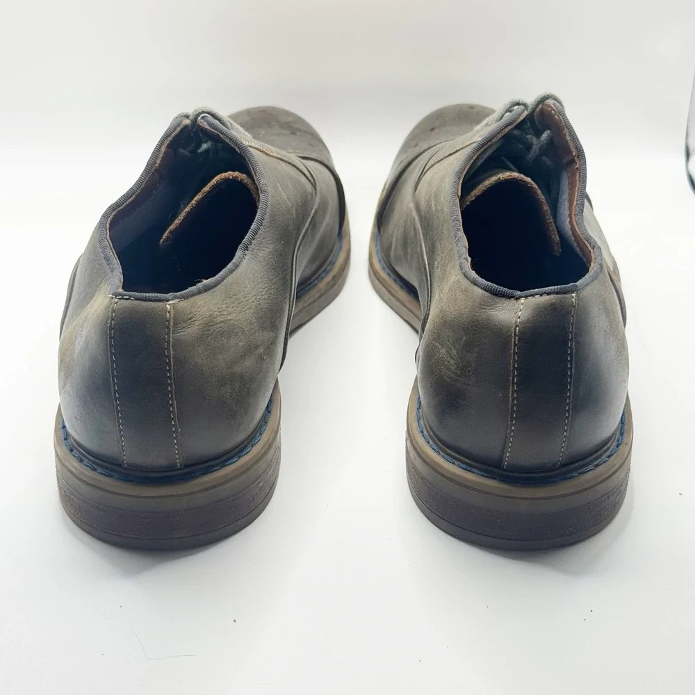 Stafford Leather Dress Shoe Mens 10M Leather Brownish Gray